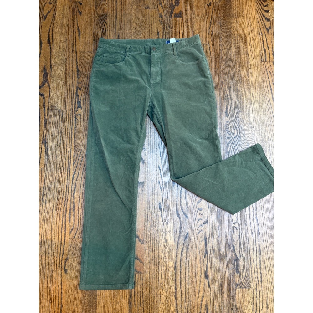 Vineyard Vines Corduroy Pants 34x30 Green 5-Pocket Preppy Heritage Rustic